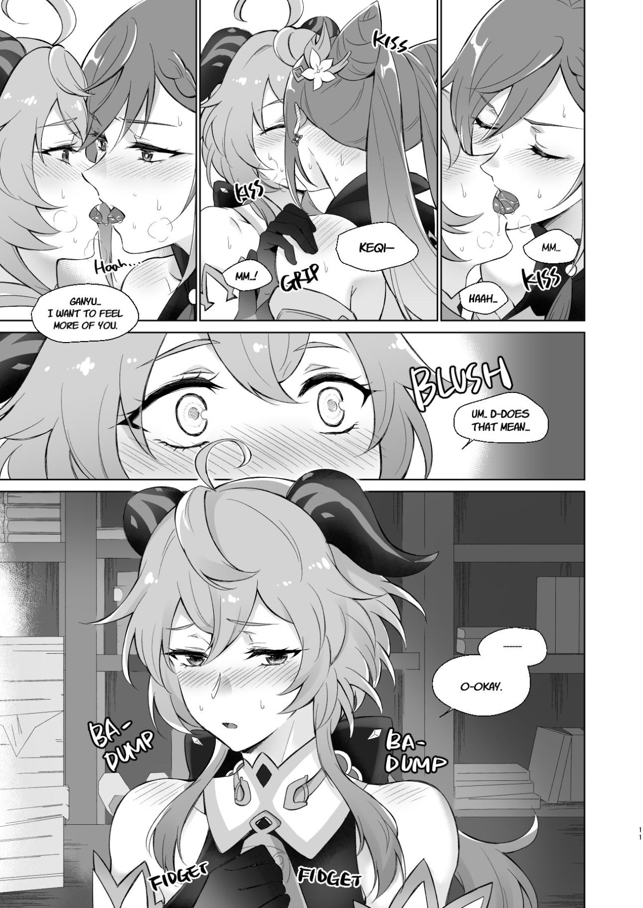 Hentai Manga Comic-Sleep With Me, Ganyu-Read-9